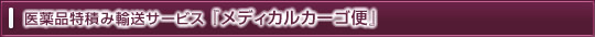メディカルカーゴ便
